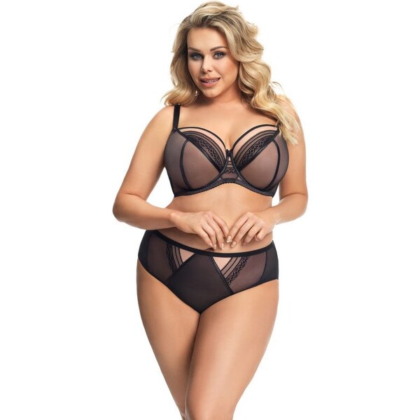 Gorsenia Nohavičky s vyšším pásom Martynika K672 čierne, Farba čierna 30510667