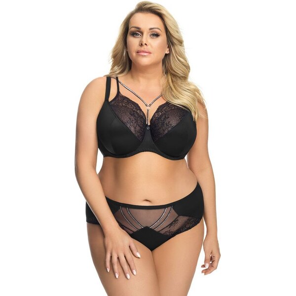 Gorsenia Nohavičky s vyšším pásom Glossy K540, Farba čierna 46466246