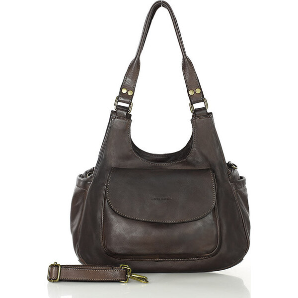 MARCO MAZZINI Tmavohnedá retro kabelka (v154g) 35877648