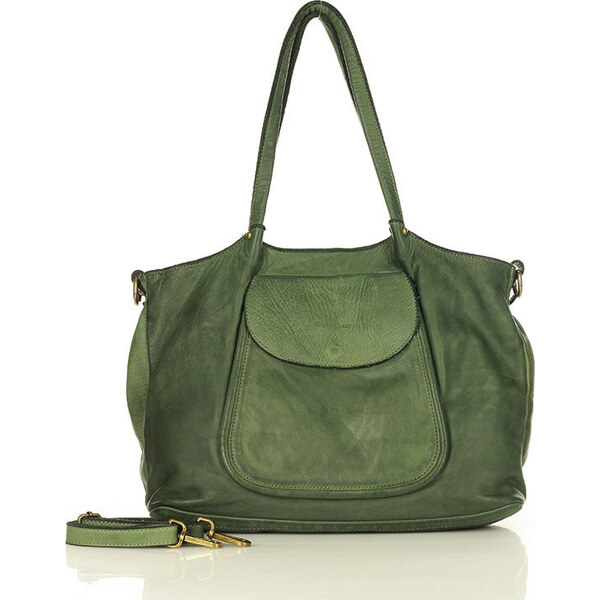 MARCO MAZZINI Zelená dámska shopper bag (v86f) 22185563