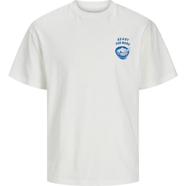 JACK & JONES Tričko JJCHARGE modrá / biela 61984162