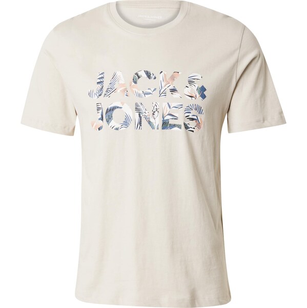 JACK & JONES Tričko JJEBryan námornícka modrá / sivobéžová / čierna / 61984690