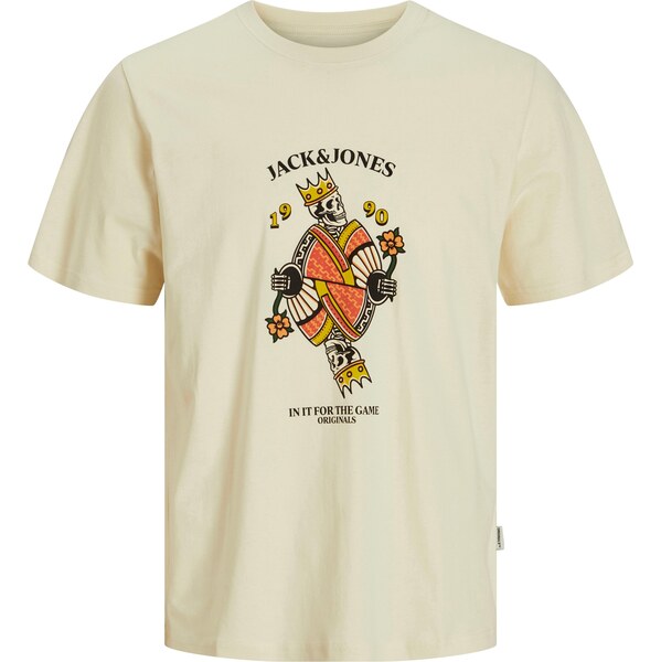 JACK & JONES Tričko tmavožltá / tmavooranžová / čierna / biela ako 61948092