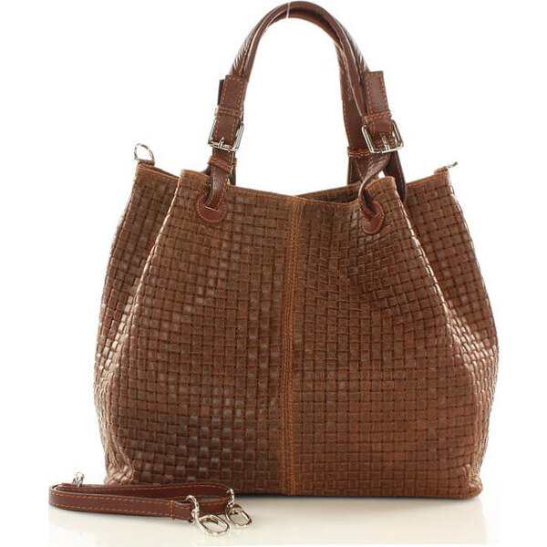 Marco MAZZINI MAZZINI Hnedá kabelka Carina Treccia s147d 6158446