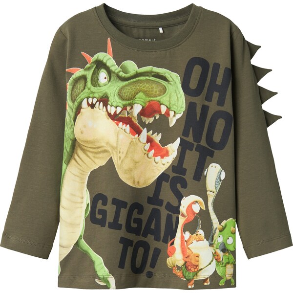 NAME IT Tričko DOVID GIGANTO béžová / olivová / svetlozelená / čierna 61985082