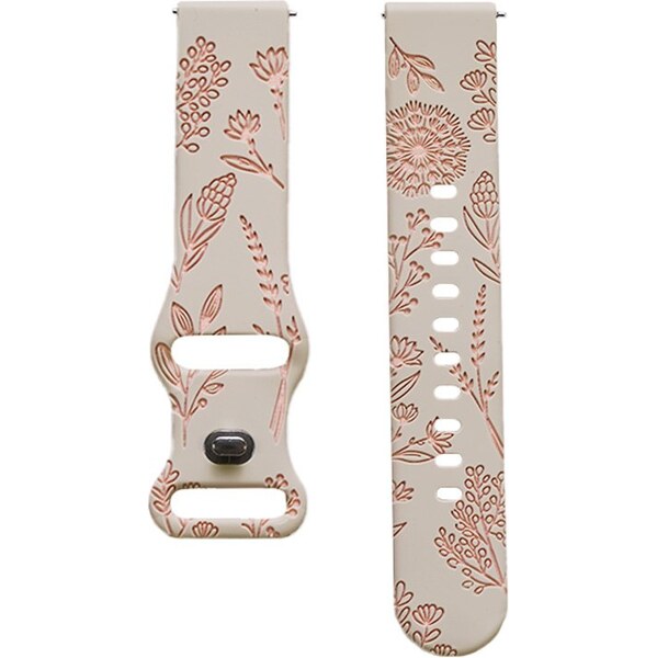 Madvell Silikónový remienok Púpava béžová s ružovou 20mm 61779623