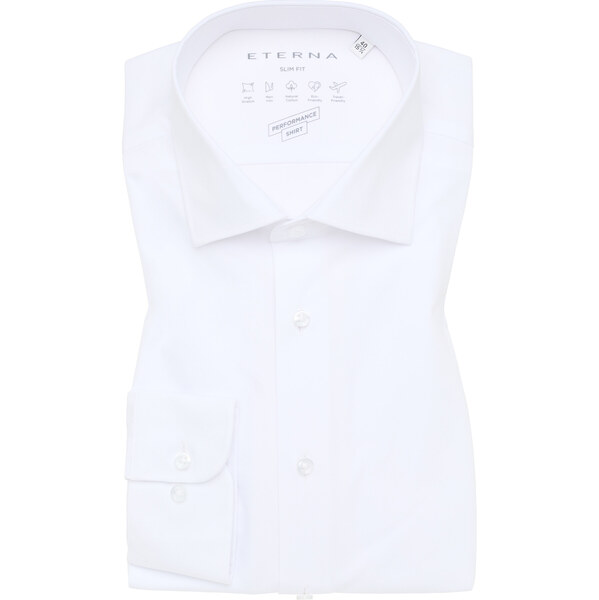 Strečová biela košeľa ETERNA Slim Fit s nežehlivou úpravou 61898870