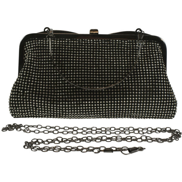 JOHN-C Čierna luxusná spoločenská kabelka NELLA 61787564