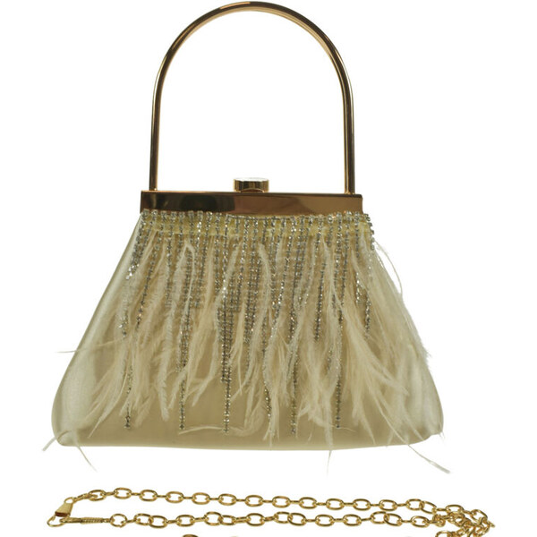 JOHN-C Béžová luxusná spoločenská kabelka NICKY 61787570