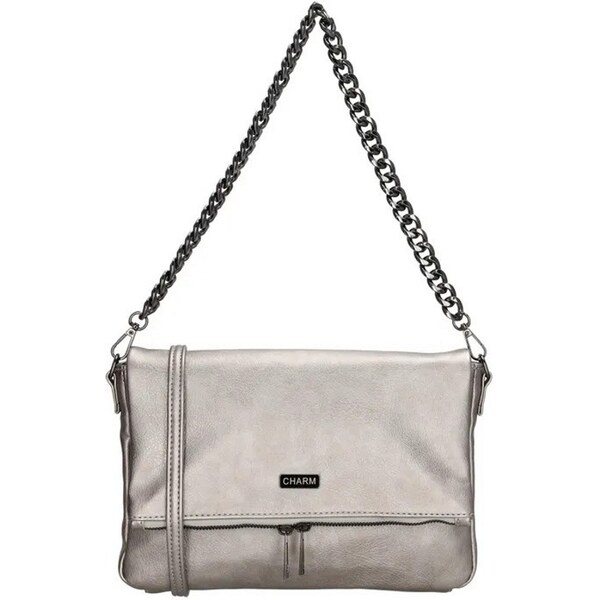Charm London Strieborná crossbody kabelka s retiazkou Elysia 61880837
