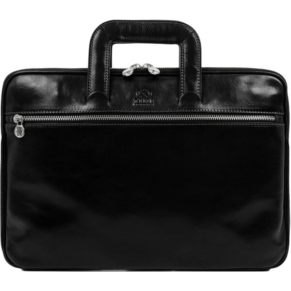 Glara Kožená business taška na notebook 61791811