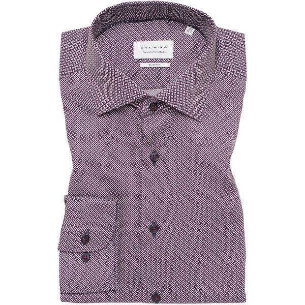 Pánska farebná twillová košeľa ETERNA slim fit 61792049