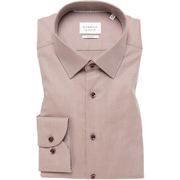 Pánska béžová Dynamic Cotton košeľa ETERNA slim fit 61792050