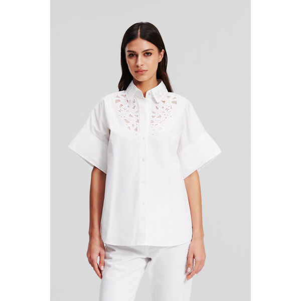 KOŠEĽA KARL LAGERFELD SS EMBROIDERED SHIRT 49089626