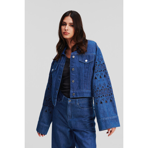 BUNDA KARL LAGERFELD EMBROIDERED DENIM JACKET 52624594