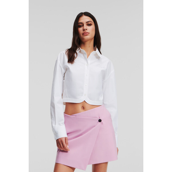 KOŠEĽA KARL LAGERFELD CROP POPLIN SHIRT 52624598