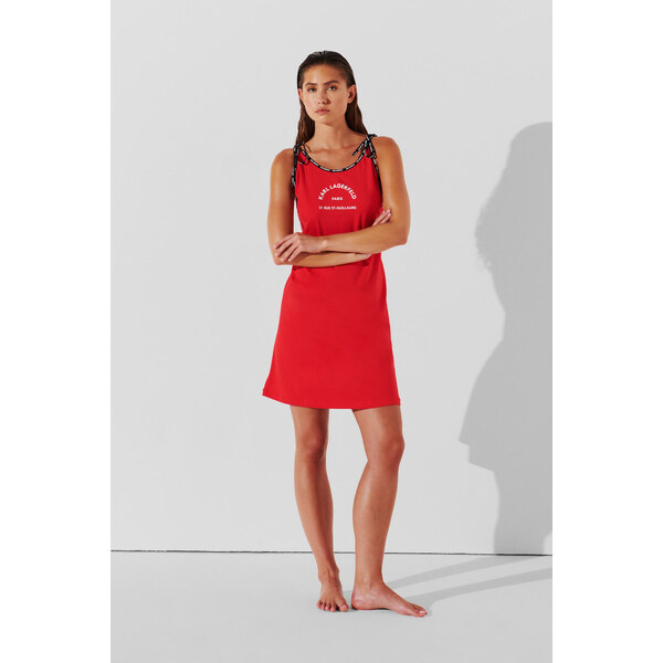 PLÁŽOVÉ OBLEČENIE KARL LAGERFELD LOGO SHORT BEACH DRESS 53046779