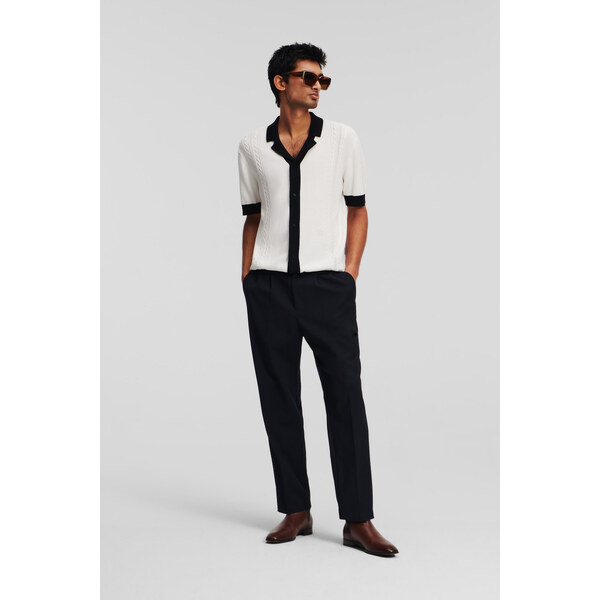 NOHAVICE KARL LAGERFELD TAILORED RELAXED PANTS 60790828