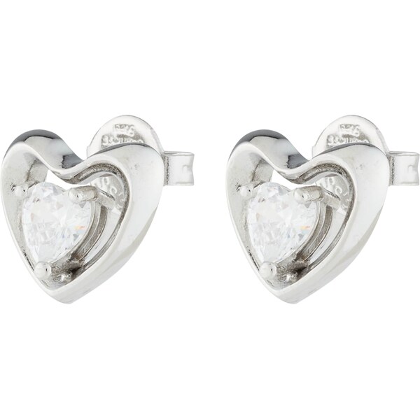 GUESS Náušnice strieborná / priehľadná 61949168