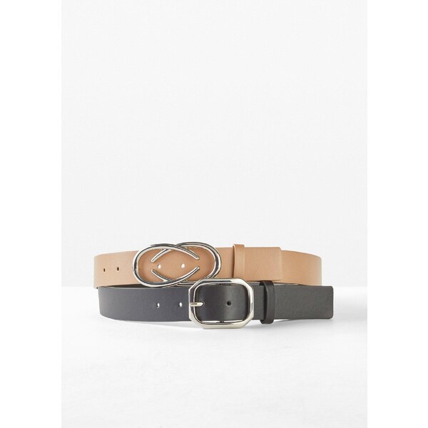 bonprix Opasky 2-ks, s 2 prackami, farba čierna 49925958