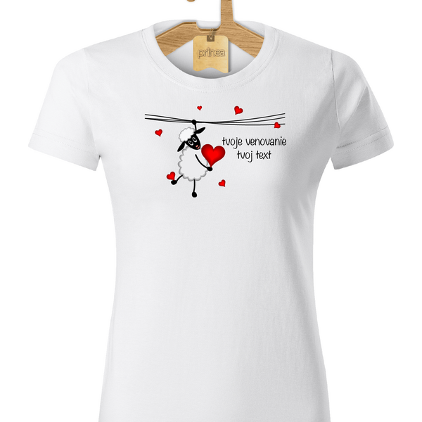 T-ričko Tričko dámske valentínske s vlastným textom 61804895