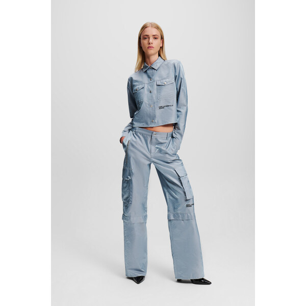 NOHAVICE KARL LAGERFELD JEANS KLJ IRIDESCENT CARGO PANT 60519424