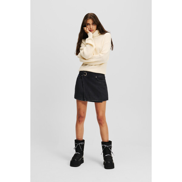 SUKŇA KARL LAGERFELD JEANS KLJ EYELET DENIM SKIRT 60519431