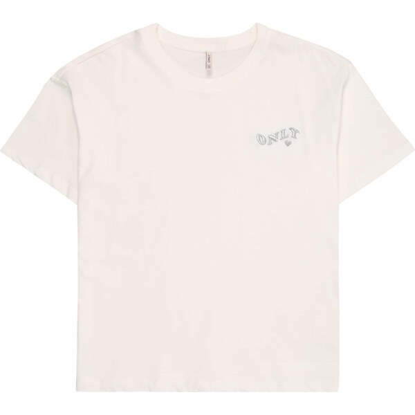 ONLY GIRLS Tričko strieborná / biela 62908320