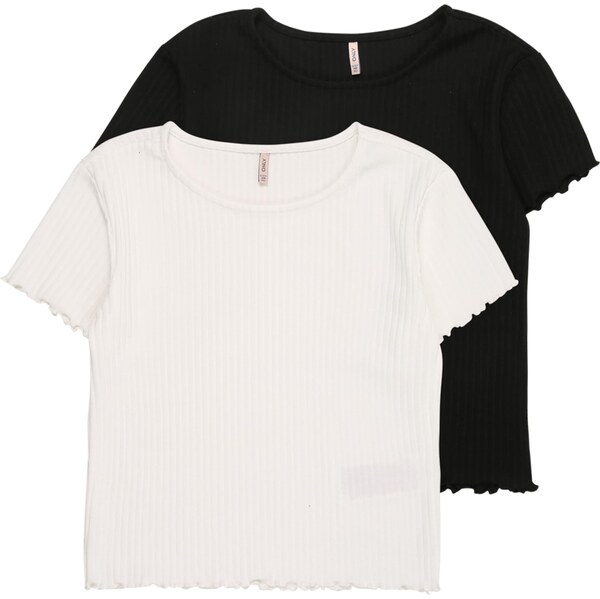 ONLY GIRLS Tričko čierna / biela 62908336