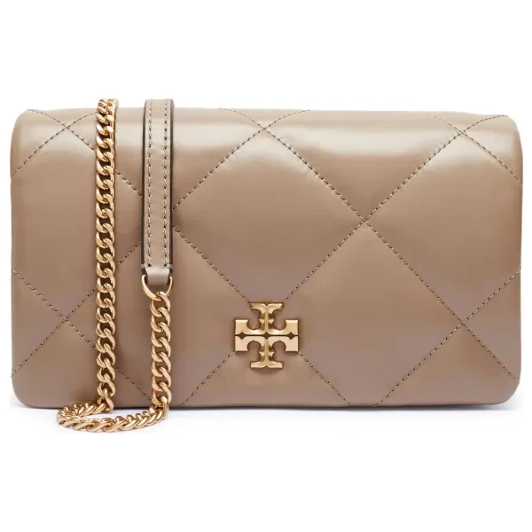 TORY BURCH Kožená kabelka na rameno Kira Diamond 61803890