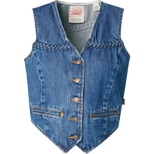 LEVIS Vesta Braided Vest modrá denim 61811334