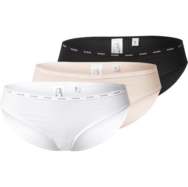 GUESS Nohavičky púdrová / čierna / biela 61948829