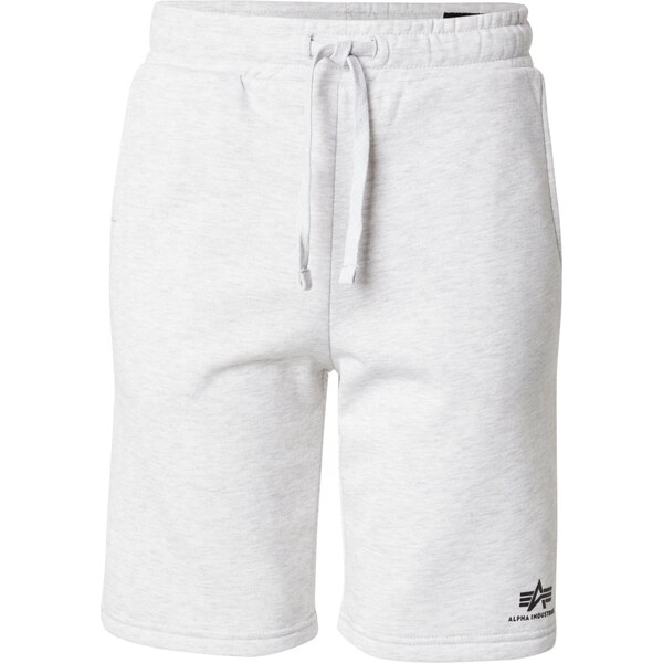 ALPHA INDUSTRIES Nohavice sivá melírovaná / čierna 61949248