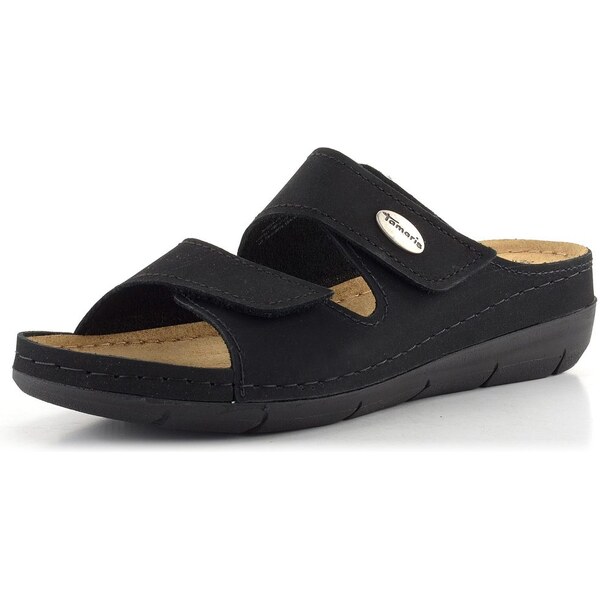 Tamaris fuzbetové šľapky čierne 1-27510-41 62752108