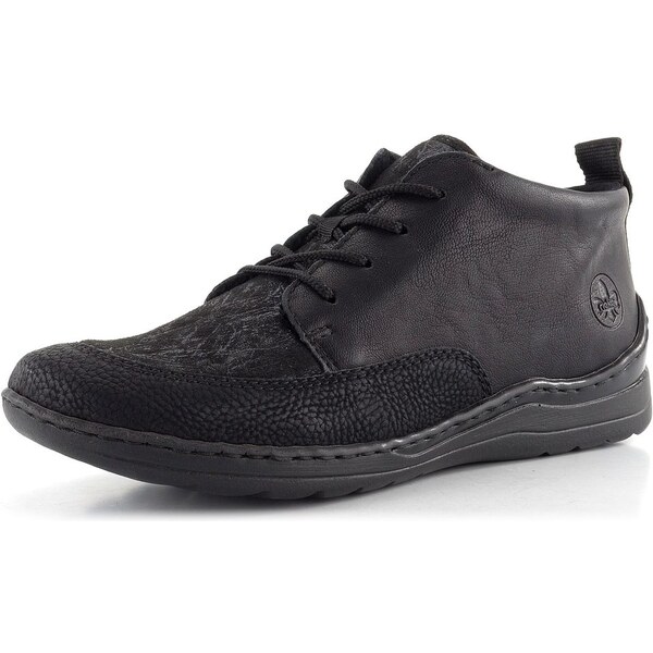 Rieker šnurovacia členková obuv čierna 48922-00 62752012