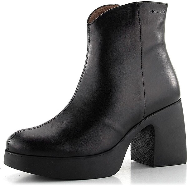 Wonders členková obuv na podpätku Negro H-4963 62752386