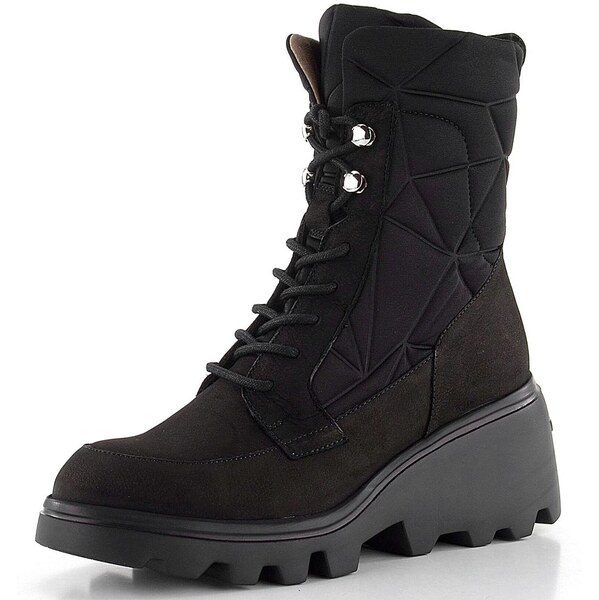 Wonders šnurovacia členková obuv na kline Negro G-7004 62752385