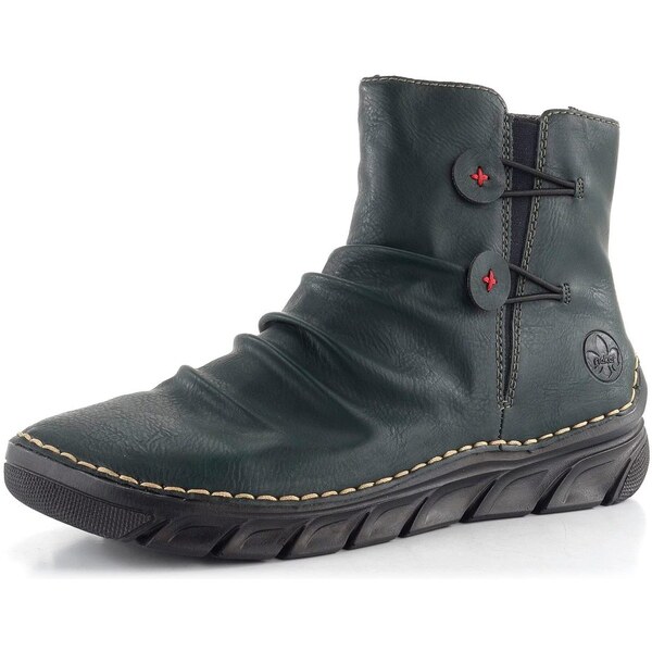 Rieker řasený kotník zelený 55052-54 62752061