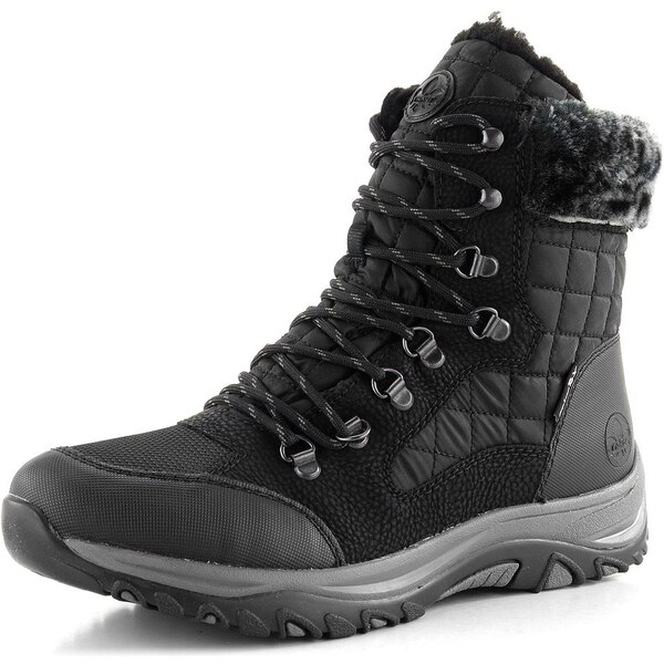 Rieker šněrovací kotník s membránou šedo-černý M9644-00 62752083