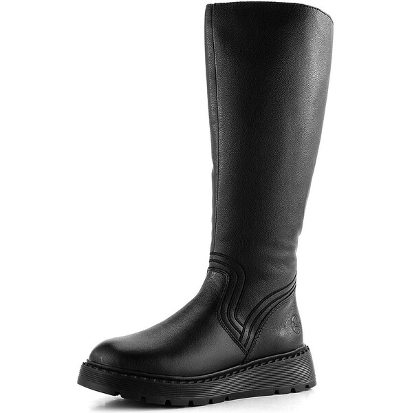 Rieker čierne čižmy na platforme 70452-00 62752342