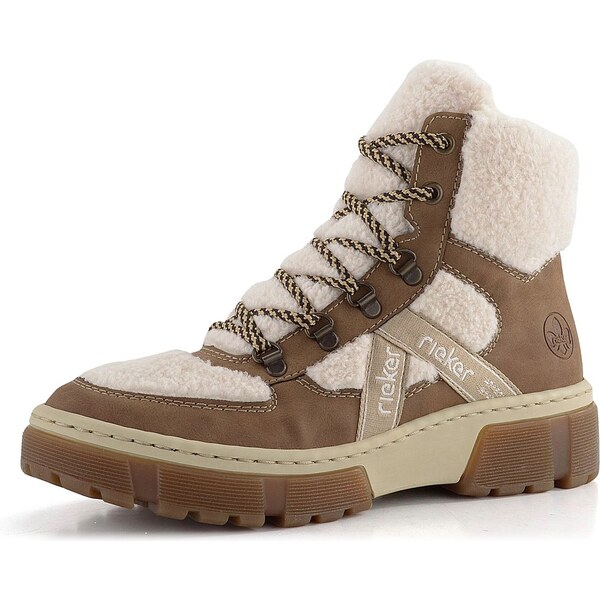 Rieker šněrovací kotník hnědo-bílý X8611-60 62752264