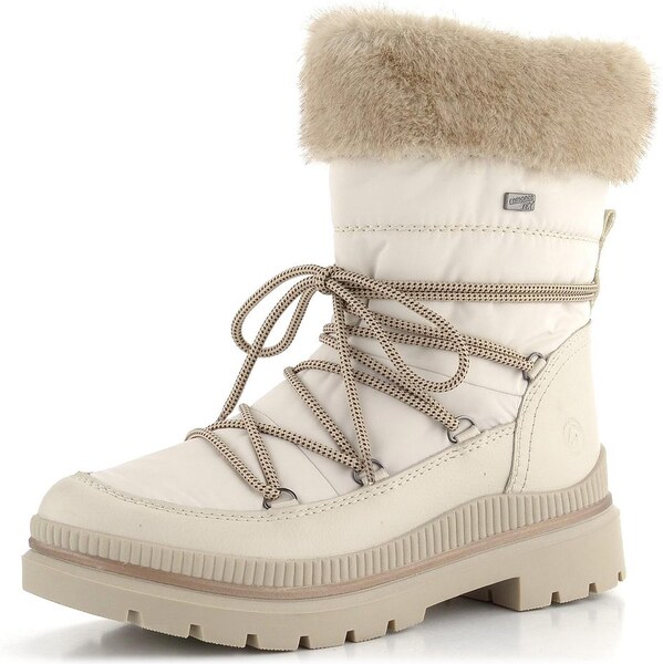 Remonte šnurovacia členková obuv s membránou biela D0C81-80 62752354