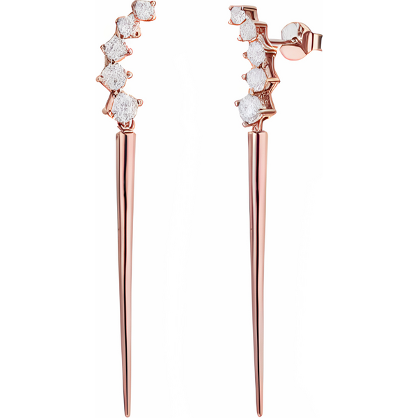 Olivie Stříbrné náušnice DIKOBRAZ ROSE 9354 65048783