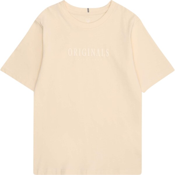 Jack & Jones Junior Tričko JORFrederiksberg krémová / biela ako vlna 61820404