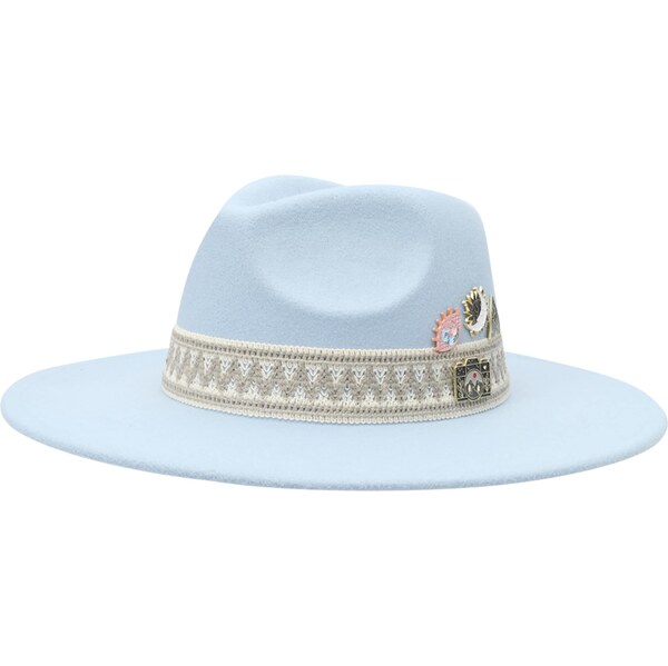 Kamila Šikl Klobúk Ruby béžová / svetlomodrá / biela ako vlna 62091195