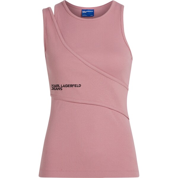 KARL LAGERFELD JEANS Top staroružová / čierna 62661870