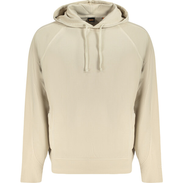 Pánska mikina HUGO BOSS bez zipsu, béžová 64711288