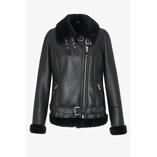 Sikora Dámska kožušinová pilotka Klaudie - čierna 61825914