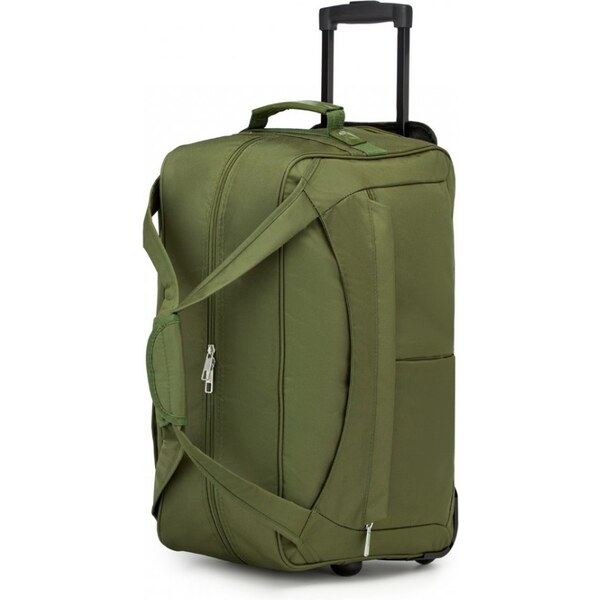 KONO Cestovná taška - s kolieskami, skladateľná, zelená 62262621