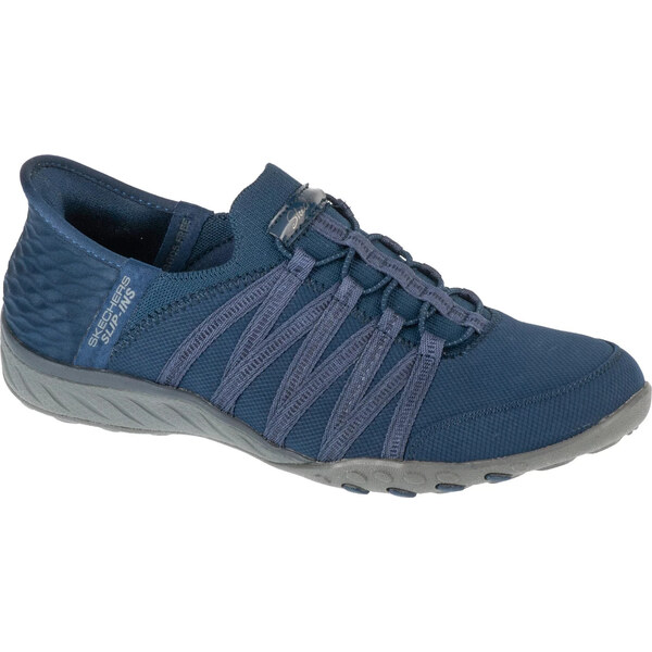 Tmavomodré dámske tenisky Skechers Slip-ins: Breathe Easy - Roll With 61830824
